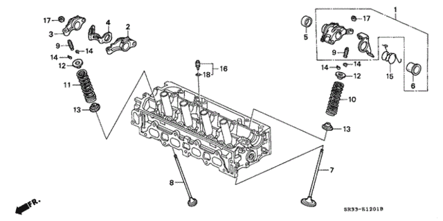 Valve - Rocker Arm (2) for 1995 Honda Civic #0