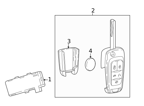 Keyless Entry Components for 2017 Buick Cascada #0