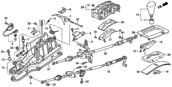 Select Lever for 1998 Acura TL #0