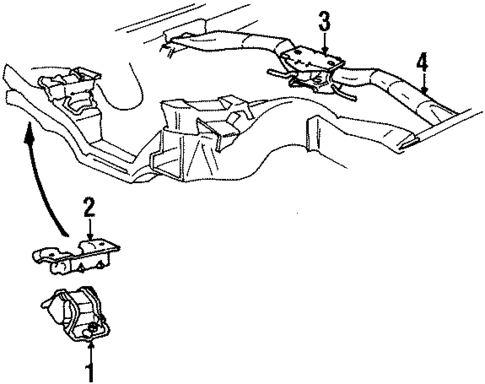 Engine & Trans Mounting for 1990 Lincoln Town Car #0