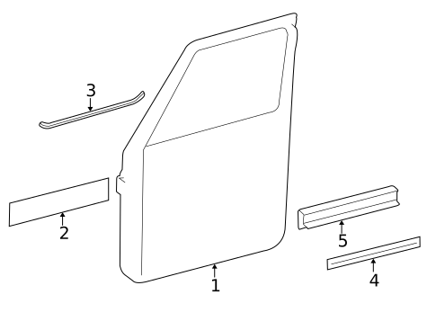 Exterior Trim - Front Door for 2010 Mercedes-Benz G55 AMG #0