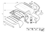 54347057683 - : Repair Kit Soft-Top Coverin H5410D for BMW Image