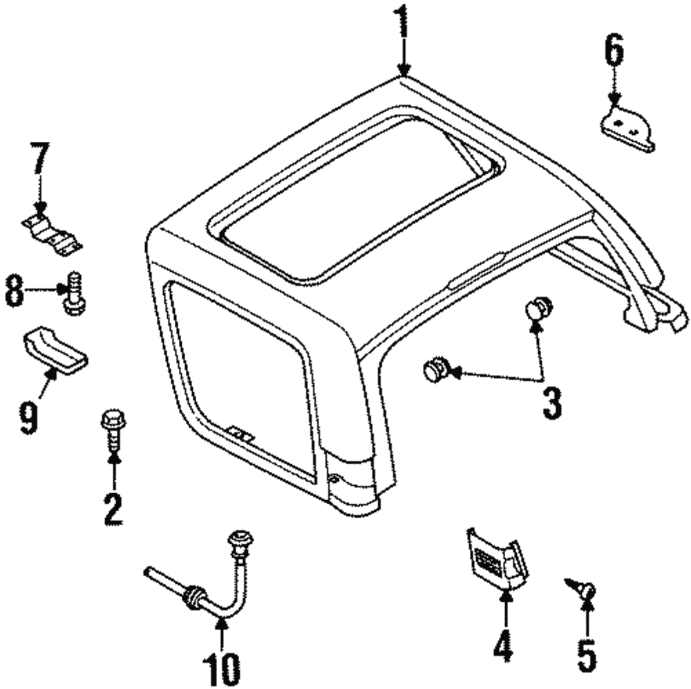 1999-2002 Isuzu Hardtop 8971997362 | Isuzu Parts Center