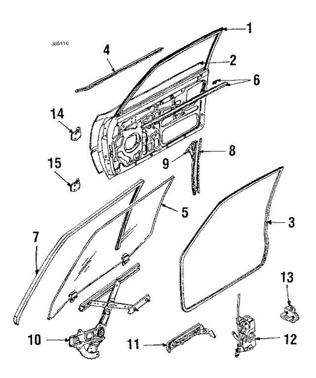8082035A00 - Body: Belt Weather-Strip for Nissan: Sentra Image