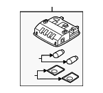 92800A5000TX - Body: Map Lamp Assembly for Hyundai Image