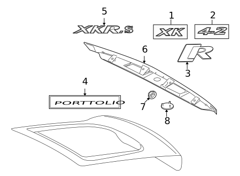 Exterior Trim - Trunk for 2007 Jaguar XK #0