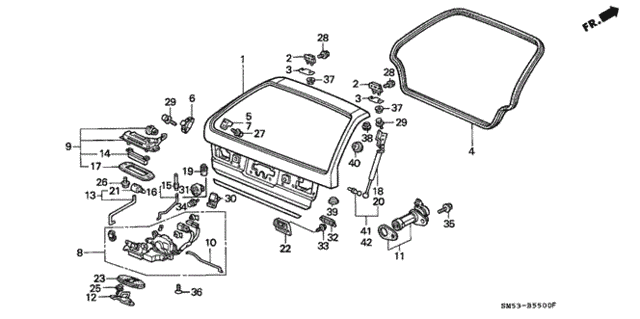 Tailgate for 1991 Honda Accord #0