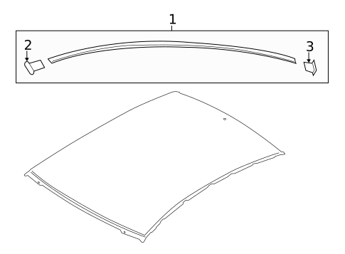 Exterior Trim - Roof for 2017 Kia Forte5 #1