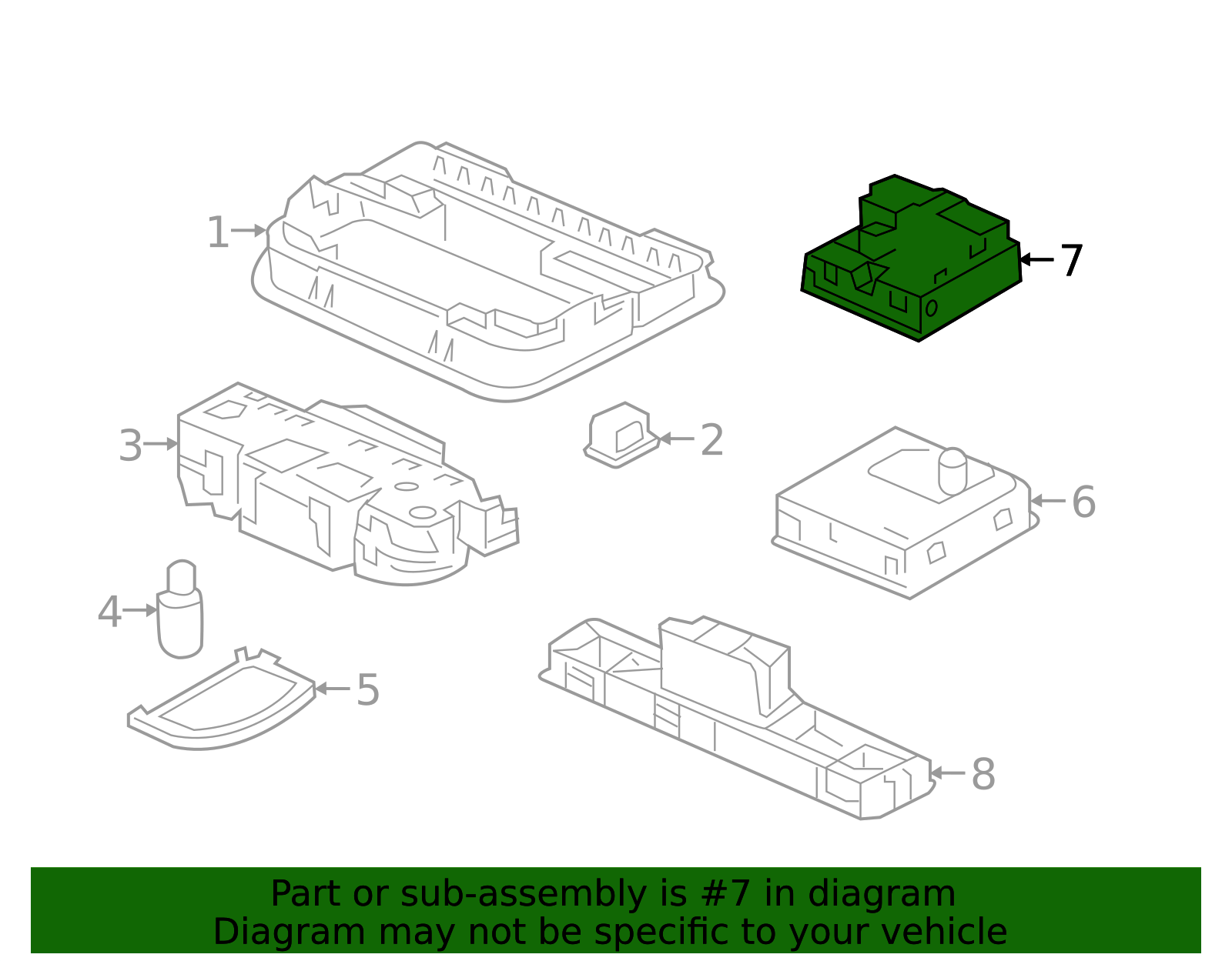 35830-T0A-A01ZD - 2016-2021 Honda Civic - Switch Assembly