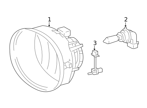 Fog Lamps for 2004 Toyota RAV4 #0