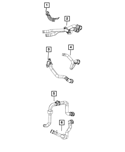 Air Conditioner and Heater Plumbing for 2018 Jeep Renegade #2