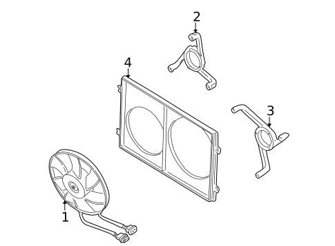 Cooling Fan for 2005 Volkswagen Golf #0
