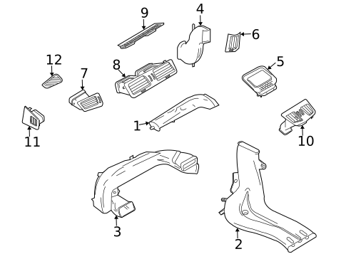 Air Distribution System for 2003 BMW 745Li #0