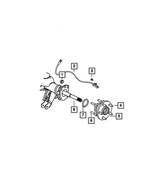 6101688 - Rear Axle; Corporate 213 MM; Differential and Drive Line: Hex Lock Nut, Mounting for Dodge: Ram 1500 | Jeep: Cherokee, Commander, Grand Cherokee, Grand Wagoneer, Wagoneer | Ram: 1500, 1500 Classic Image