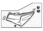 33550T3RA81 - Electrical: Tail Lamp Assembly for Acura: ILX Image