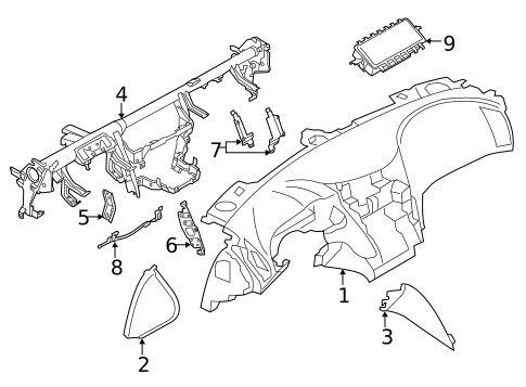 Instrument Panel for 2019 INFINITI Q50 #0