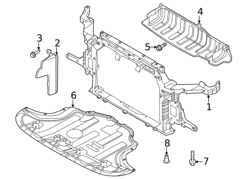 Radiator Support for 2023 Kia Soul #0