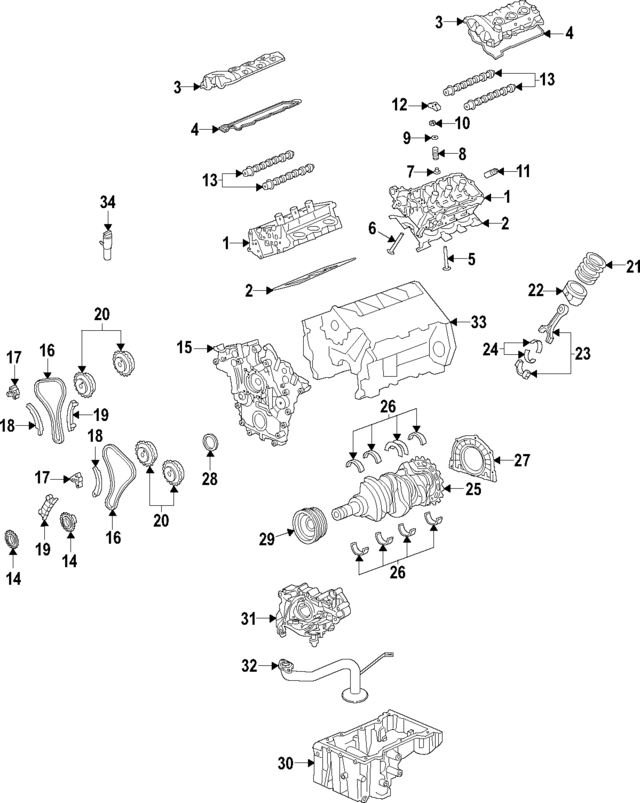 HL3Z6049J - Engine: Cylinder Head for Ford: Expedition, F-150 | Lincoln: Navigator Image