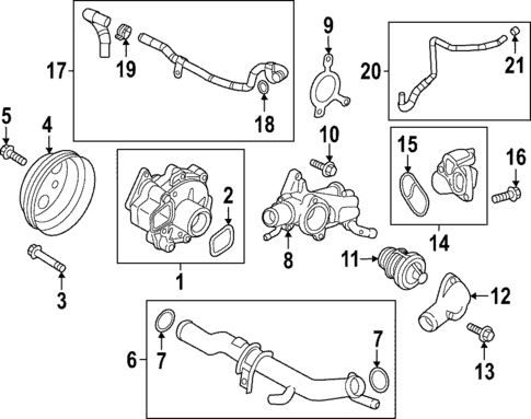 Water Pump for 2024 Mazda CX-50 #0