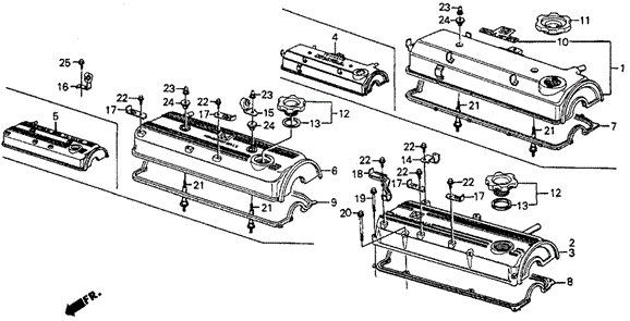 Cylinder Head Cover for 1985 Honda Civic #0