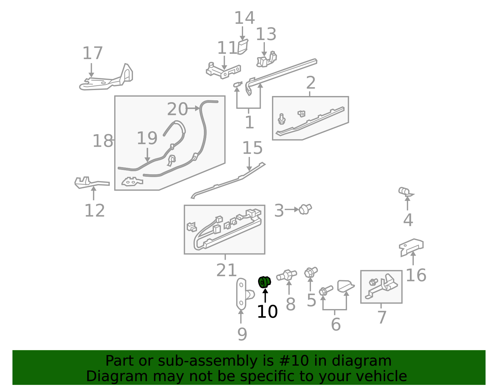 72507-S0X-A01 - Stopper Cover 1999-2010 Honda Odyssey | Honda Parts Online