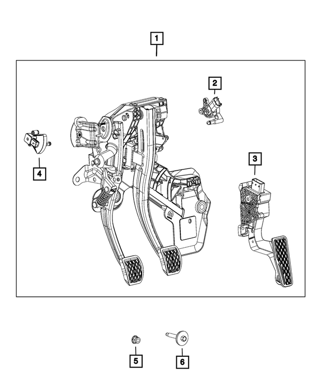 4581890AM - Clutch: Non Adjustable Pedal Assembly for Mopar Image