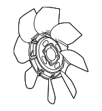 1580698 - Cooling System: ACDelcoâ„¢ Fan Blade for Chevrolet: Colorado | GMC: Canyon | Hummer: H3, H3T Image