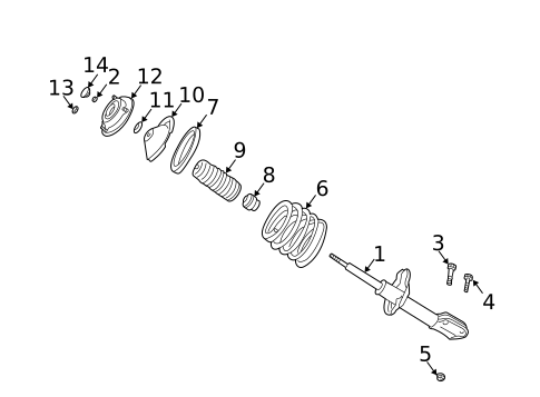 Struts & Components for 2004 Subaru Impreza #0