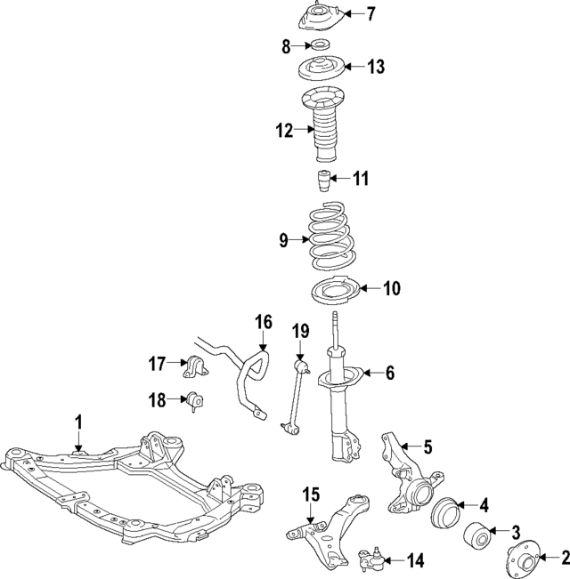4851009045 - : Suspension Strut for Toyota Image