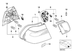63216946534 - Lighting: Rear Light in the Side Panel, Right for BMW Image
