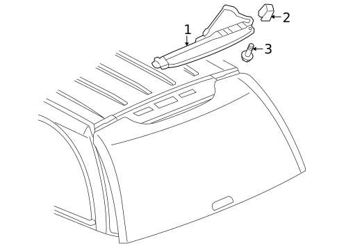 High Mounted Stop Lamp for 2006 Saab 9-7x #0