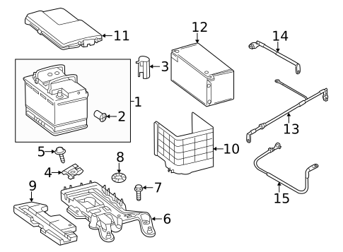 Battery & Related Components for 2017 Volkswagen Tiguan Limited #0