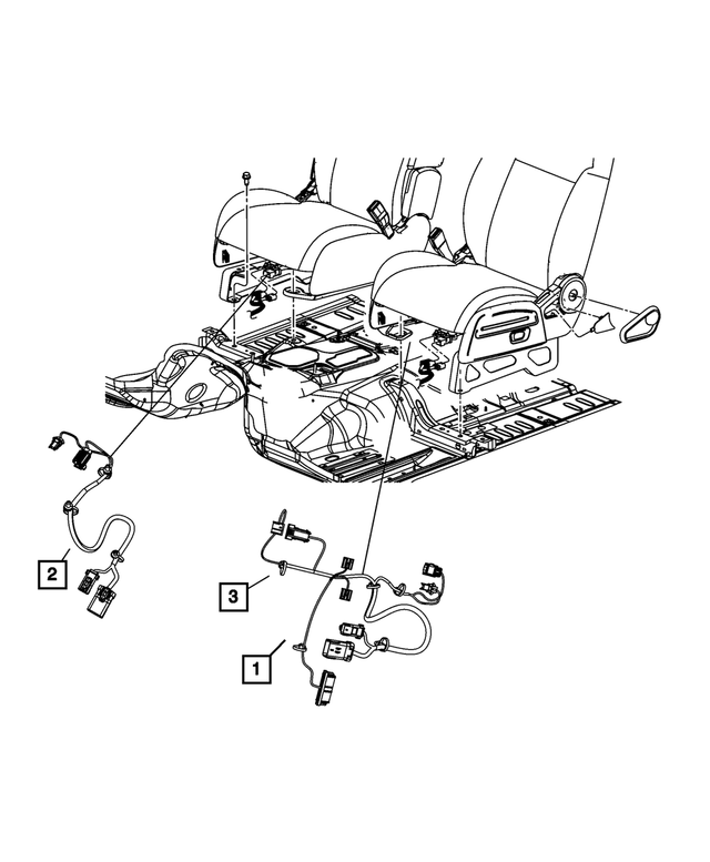 68077953AA - Electrical: Seat Wiring for Mopar Image