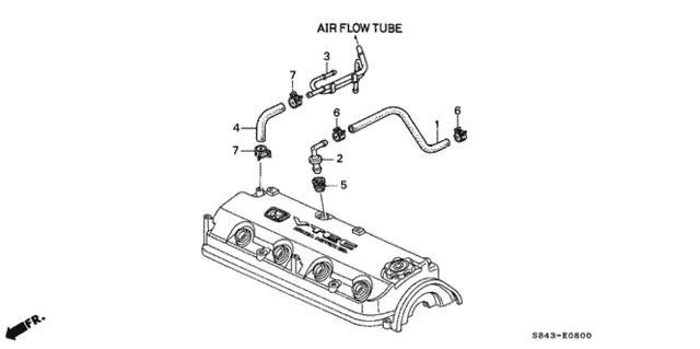 Breather Tube for 2001 Honda Accord #0