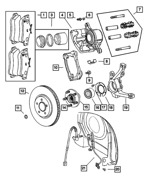 Front Brakes for 2010 Chrysler PT Cruiser #0