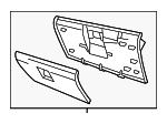1DB901J8AA - Body: Glove Box Assembly for Mopar Image