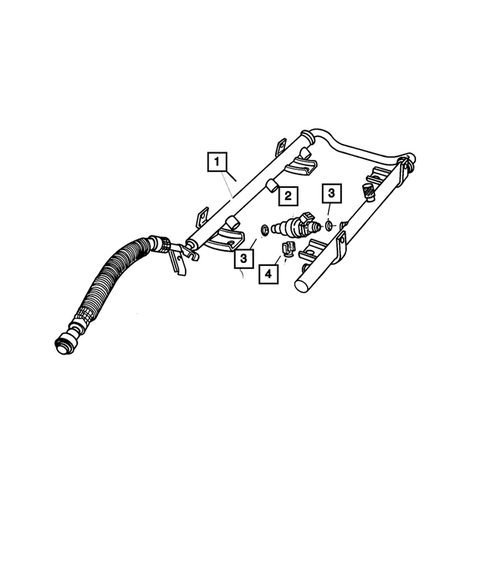 Fuel Rail for 2002 Chrysler Voyager #0