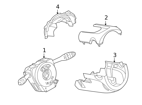 Shroud, Switches & Levers for 2013 Mini Cooper #0