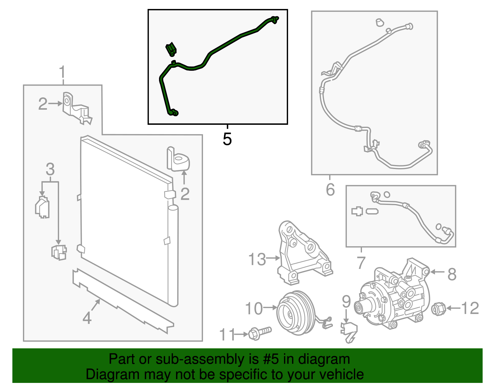 88710-04500 - Tube Assembly, Air Conditioner 2016-2023
