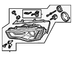 8T0941754E - : 2012-2017 Audi - Composite Headlamp for Audi: A5, A5 Quattro, RS5, S5 Image