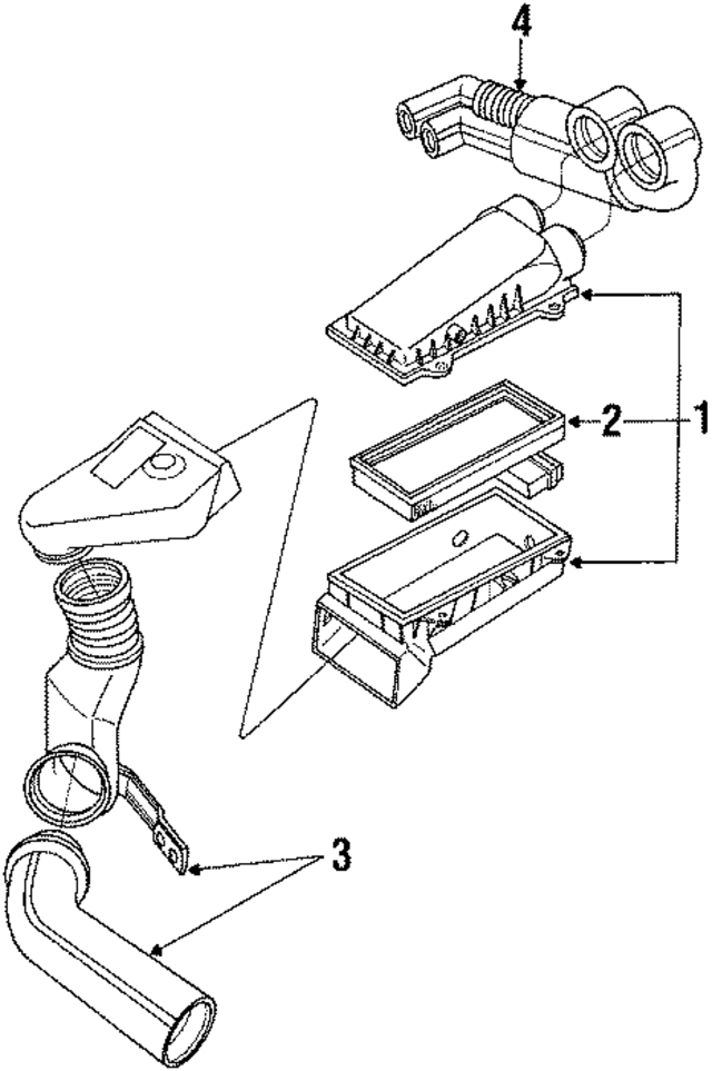 E7UZ9A624A - Engine: Air Duct for Ford: E-150 Econoline, E-150 Econoline Club Wagon, E-250 Econoline, E-250 Econoline Club Wagon, E-350 Econoline, E-350 Econoline Club Wagon Image