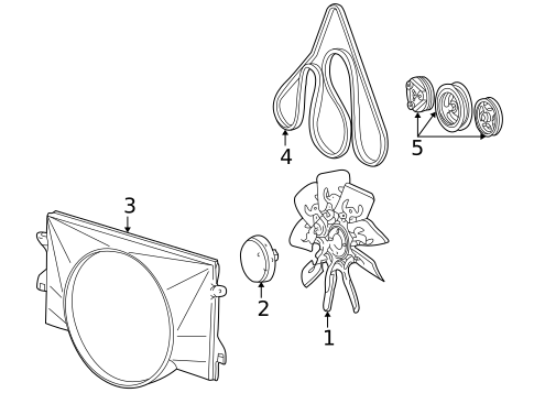 Belts & Pulleys for 1993 Ford E-350 Econoline #0