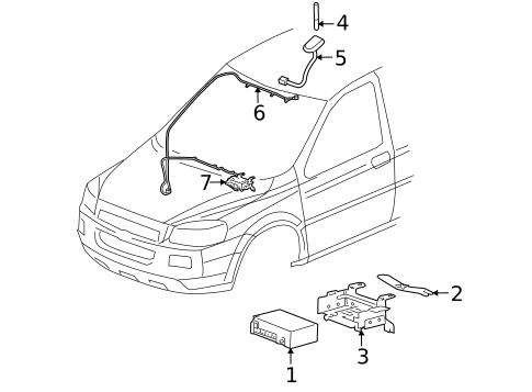 Electrical Components for 2006 Buick Terraza #2