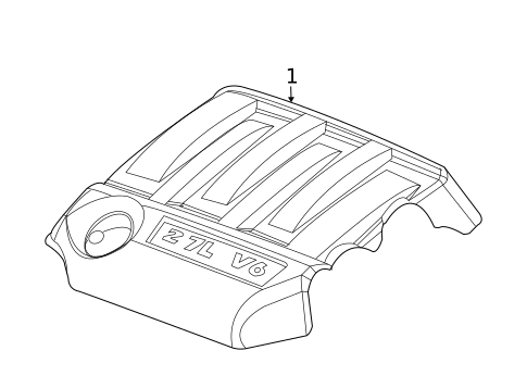 Engine Appearance Cover for 2010 Chrysler Sebring #0