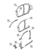 6509791AA - Body Sheet Metal Except Doors: Installation Rivnut for Mopar Image