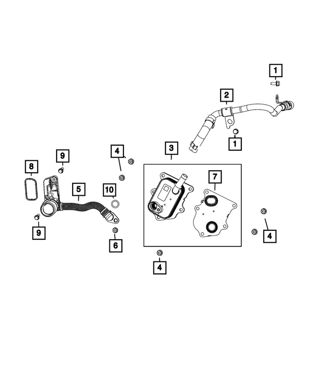 68565012AA - Cooling: Water Pump Tube for Fiat: 500X | Jeep: Renegade Image