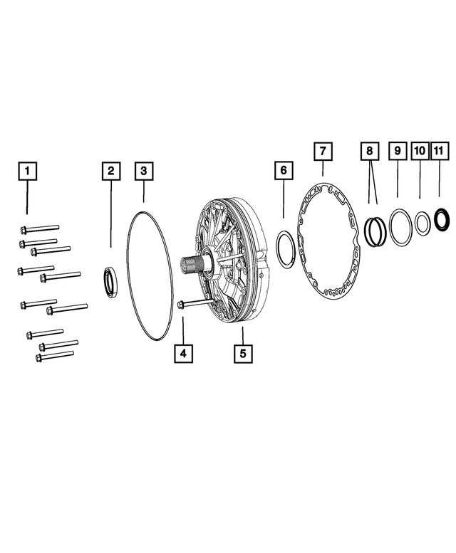 68020052AA - AS68RC; 6-Speed; Automatic Transmission: Hex Flange Head Bolt for Mopar Image