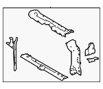 532010A905 - Belts &amp; Cooling: 2022-2024 Toyota Corolla Cross - Radiator Support for Toyota: Corolla Cross Image