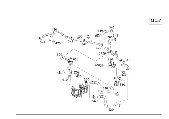 4635002588 - Heating and Ventilation: Piping for Mercedes-Benz: G63 AMG Image image