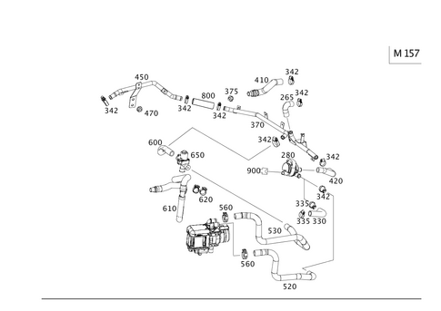 Heating Water Lines for 2013 Mercedes-Benz G63 AMG #0